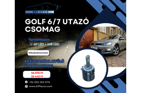 VW GOLF 6/7 utazó csomag